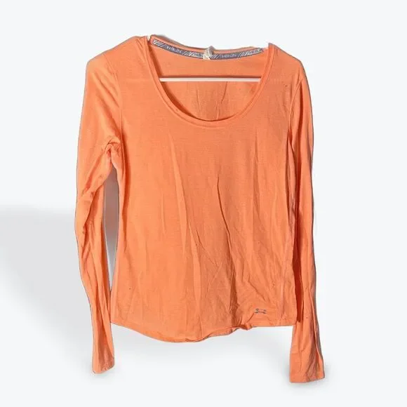 Under-Armour Womens Long Sleeve Top | Peach | Size SM/P - Picture 1 of 5
